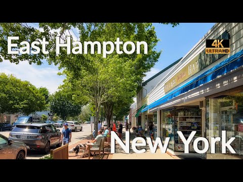 Walking East Hampton, New York [4K] : East Hampton New York | Main Street