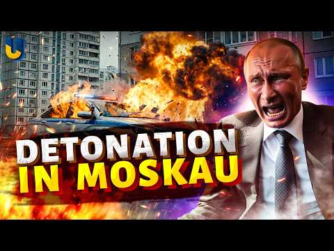 GEWALTIGE EXPLOSION sprengt Polizeiwagen – Moskau unter SCHOCK