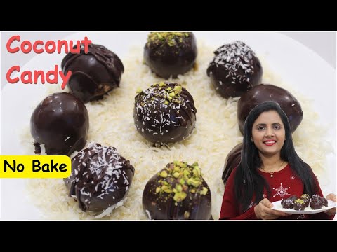 No Bake Coconut Candy | Chocolate Coconut Balls | Holiday Treats | Easy and Delicious Recipes