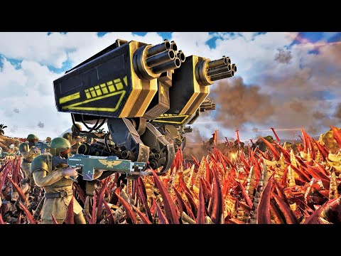 WARHAMMER 40K x DOOM SLAYER vs 8 MILLION TYRANIDS - Ultimate Epic Battle Simulator 2 UEBS 2