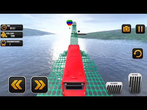 Impossible Real Mega Ramp Bus Stunt : Fearless Bus Driver 2019 Game #Bus Uphill Racing 3D