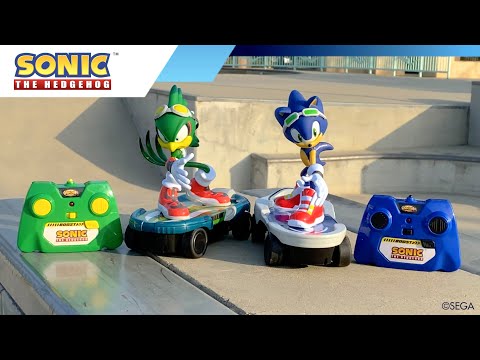 Sonic the Hedgehog vs Jet the Hawk Free Riders R/C