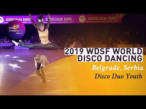 2019 WDSF World Disco Dance Duo Final Youth - Wilma Helsing & Milda Gullbrand
