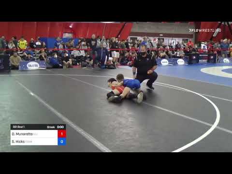 38 Kg Rr Rnd 1 - Domenic Munaretto, Illinois Vs Slater Hicks, Team Tribe Wrestling Club