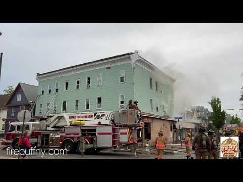 Buffalo FD 3 Alarm Fire: 482 Massachusetts Avenue