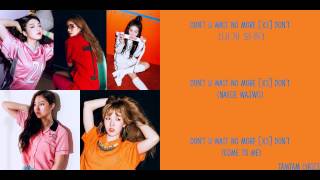 Don't U Wait No More -  Red Velvet Lyrics [Han,Rom,Eng]