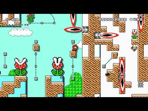 Mario and the Piranha plants by Marc 一SUPER MARIO MAKER一 No Commentary Gameplay 1AL