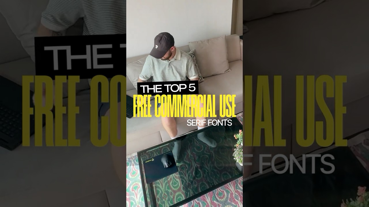 Here are 5 amazing serif fonts that are free for commercial use! #uxdesign #freefonts #fonts #design