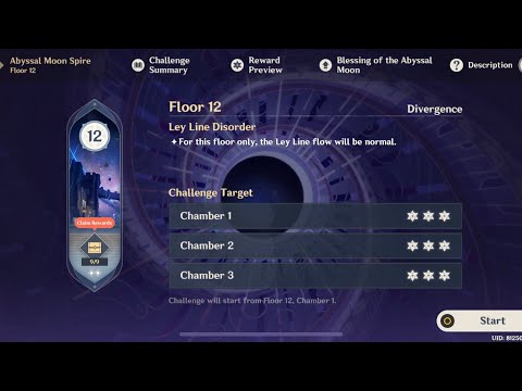 Genshin Impact 3.3 Spiral Abyss Floor 12 Speedrun Test 02