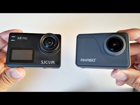 SJCAM SJ8 PRO vs AKASO V50 Pro 4K Action Camera Comparison + SAMPLES