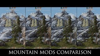 Skyrim SE Mods: Mountain mods Comparison