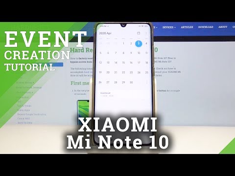 How to Add Event To Calendar in XIAOMI Mi Note 10 – Schedule Events