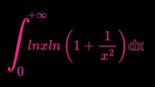 Monster Integral of lnxln(1+1/x^2) dx from  0 to infinity