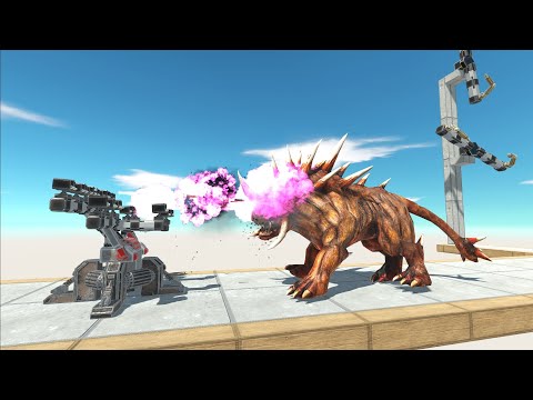 14X ROCKET LAUNCHERS AND HARPOONS VS EVERY GIANT UNIT -  Animal Revolt Battle Simulator