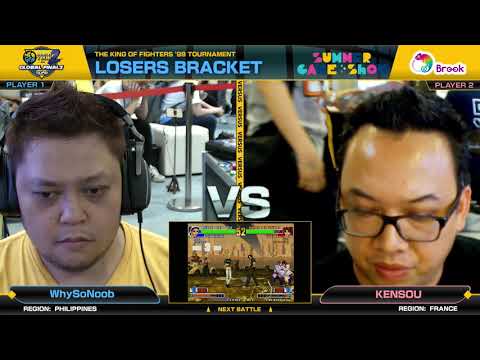 WhySoNoob vs Kensou - KOF '98 Neo Geo World Tour Season 2 Global Finals TOP-32 highlights