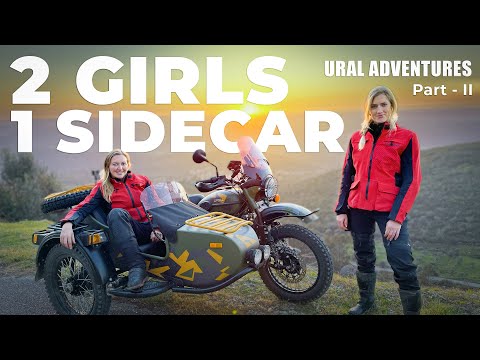 Giggles guaranteed - wild Ural side car adventure with two girls screaming