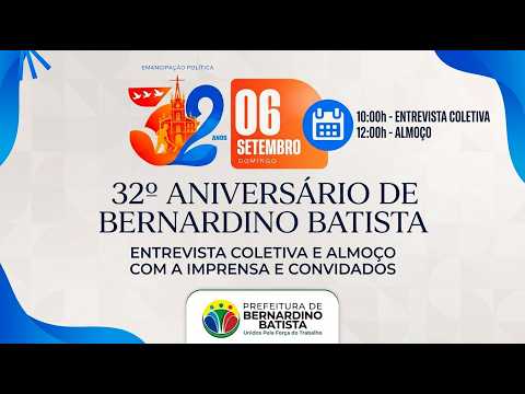 Entrevista coletiva e almoço com a imprensa e convidados - 32 anos de Bernardino Batista
