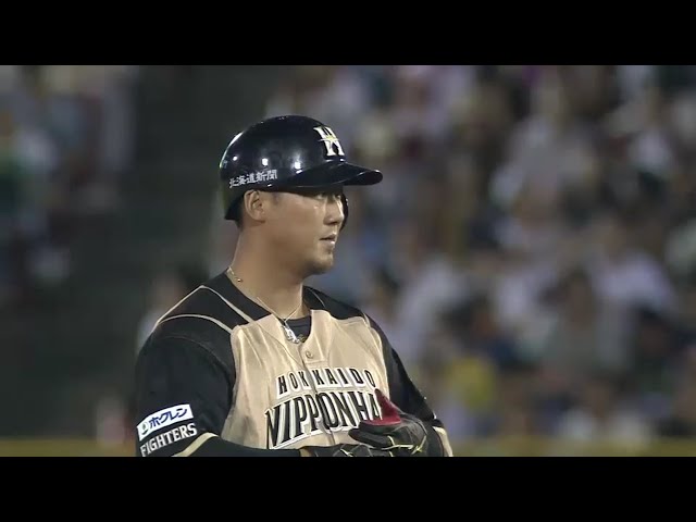 【4回表】大谷激走!! ファイターズ・中田のタイムリーで反撃ののろしを上げる!! 2016/8/12 E-F