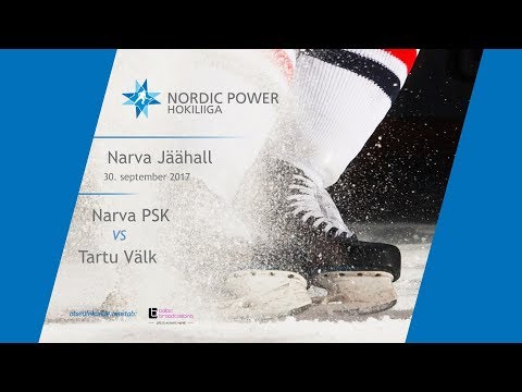 Nordic Power hokiliiga / Narva PSK vs Tartu Välk / Narva jäähall / 30.09.2017