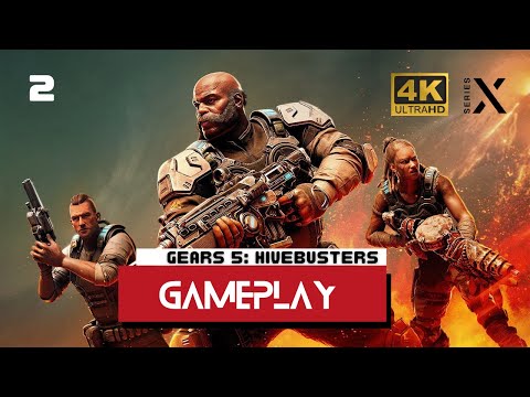 Gears 5 HiveBusters Gameplay Walkthrough Part 2 [4K UHD 60fps XBOX SERIES X] No Commentary
