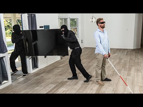 Robbers Secretly Taking Everything in Blind Guy's House Prank!