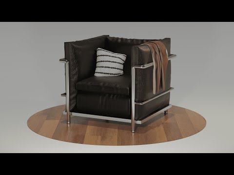 Blender Cycles Render - Cassina LC2 Chair #shorts #blender
