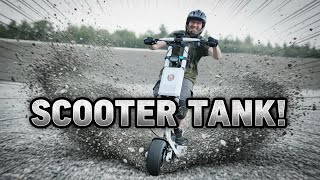 Industrial Tank Made Of Aluminum & Lithium. VoroMotors Daytona 75+mph Electric Scooter.
