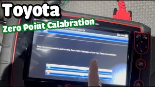 Toyota Zero point yaw rate calibration process