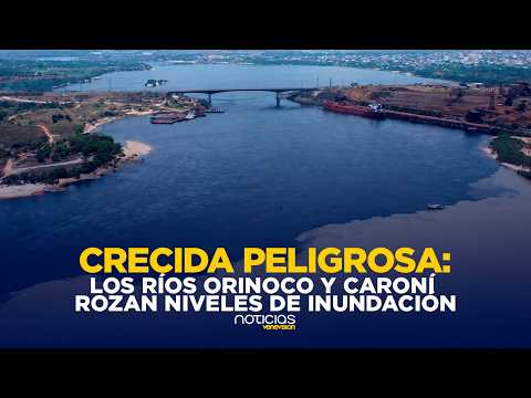 ¡ENJAMBRE DE AGUA! Los ríos Orinoco y Caroní incrementan sus niveles a diario y activan alerta