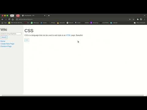 Harvard CS50 Project 1 - Wiki