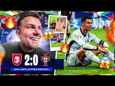 Ronaldo goes sliding 🫠 GEORGIA 🇬🇪 vs PORTUGAL 🇵🇹 EURO STADIUM VLOG 🏟️