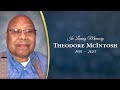 Theodore McIntosh Funeral Service