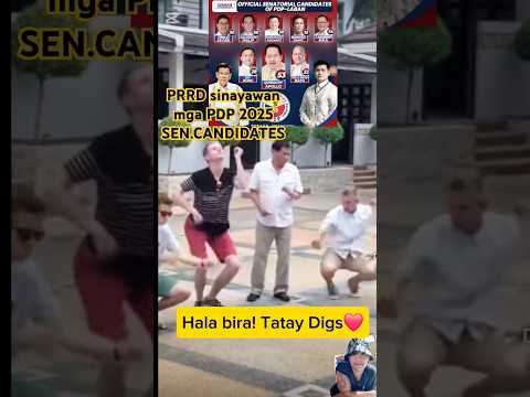 PRRD with FOREIGNERS SINAYAWAN ANG PDP SEN. CANDIDATES #dance #presduterte #trending #thekingdoyvlog