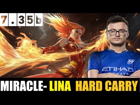 🔥 MIRACLE- [LINA] CARRY 7.35B DOTA 2 HIGHEST MMR MATCH#dota2  #dota2gameplay #miracle