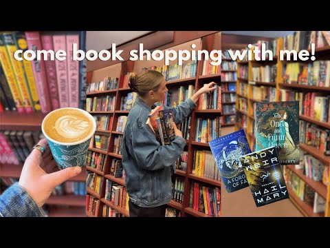 book shopping vlog 📚  a cozy day browsing bookstores & a book haul