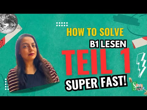 So lösen Sie Abschnitt 1 des Lesens superschnell! | B1 Deutsch-Vorbereitung | Bester Leitfaden fü...
