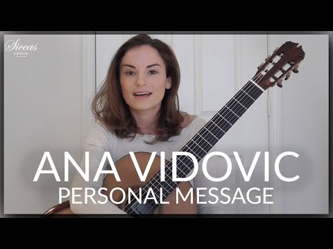 Ana Vidovic - Personal message to all Classical Guitar fans & "Tears in Heaven" by Eric Clapton