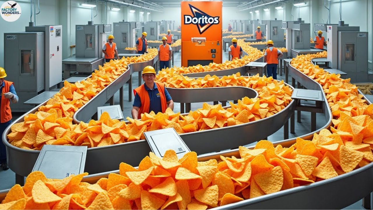 How It’s Made Food: How Doritos Cheese Chips Are Made in Factories Us | Nachos Production Process Us