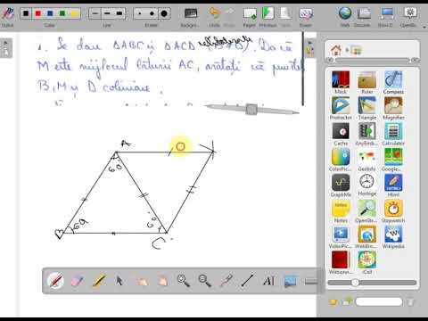 Probleme rezolvate proprietatile triunghiului echilateral clasa a VI a ( www.supermeditatii.ro)