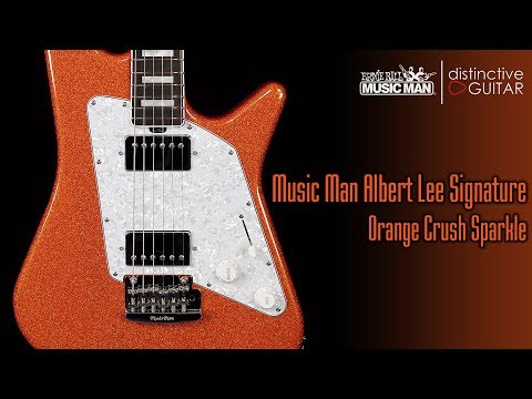 Ernie Ball Music Man Albert Lee HH Orange Crush Sparkle BFR #38/75 image 14