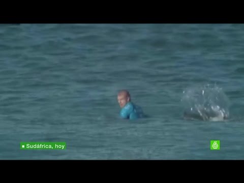Una cámara graba en directo el ataque de un tiburón al campeón de surf  Mick Fanning