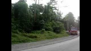 preview picture of video 'Leaving Notre Dame Siena Marbel, Mindanao Philippines On Mountain Road Towards Bario6 Banga 02'