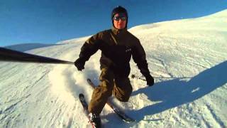 preview picture of video 'Telemark skiing in Obertilliach 2011'