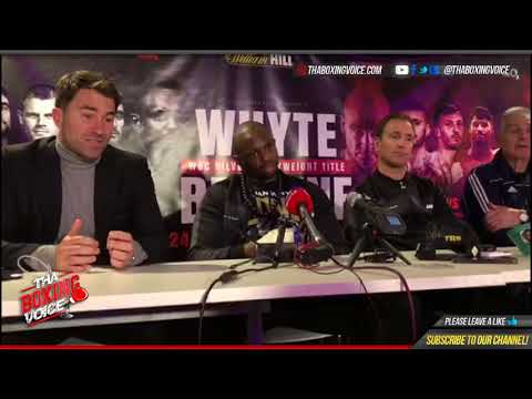 Eddie Hearn & Dillian Whyte on Anthony Joshua & Deontay Wilder Fight!