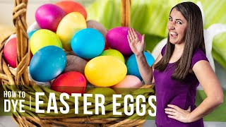 How to Dye Easter Eggs with Food Coloring or Natural Colors