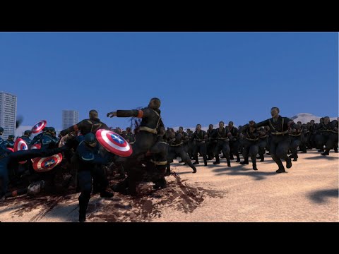 300 CAPTAIN AMERICA VS 25,000 NAZI ZOMBIES - UEBS MODS - Ultimate Epic Battle Simulator