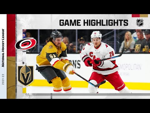 Hurricanes @  Golden Knights 11/16/21 | NHL Highlights