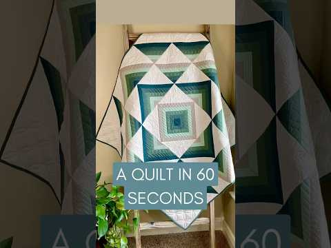 Watch me make the Percusion Quilt in 1 minute! Enjoy this quick overview of the quilt-making process