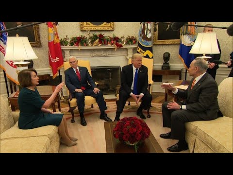 Trump, Pelosi, Schumer clash in Oval Office