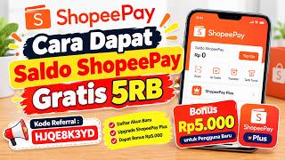 Cara dapat saldo ShopeePay gratis 5RB